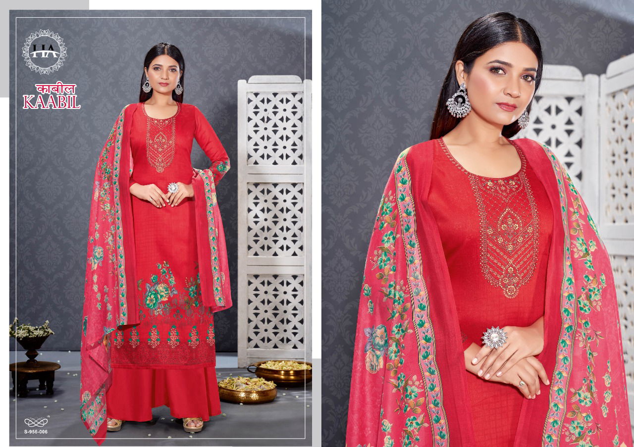 Harshit Kaabil New Designer Fancy Ethnic Wear Jam Cotton Digital Printed Dress Material